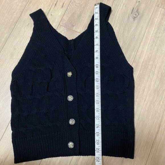 Zara Cable Knit Vest M - Picture 10 of 10